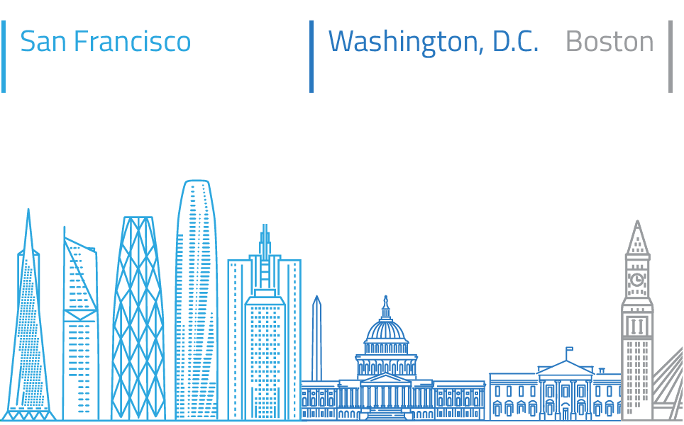 san francisco, washington dc, boston